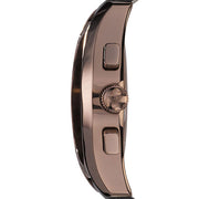 Emporio Armani Valente Classic Brown Dial Brown Leather Strap Watch For Men - AR1609