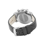 Emporio Armani Luigi Chronograph Quartz Grey Dial Grey Leather Strap Watch For Men - AR1735