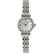 Emporio Armani Gianni White Dial Silver Steel Strap Watch For Women - AR1763