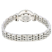 Emporio Armani Gianni T Bar Quartz Silver Dial Silver Steel Strap Watch For Women - AR1935
