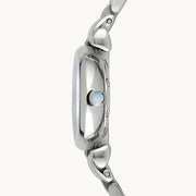 Emporio Armani Gianni Blue Dial Silver Steel Strap Watch For Women - AR1961