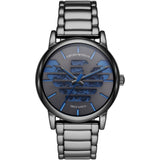 Emporio Armani Meccanico Automatic Grey Dial Grey Steel Strap Watch For Men - AR60029