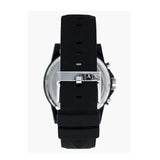 Armani Exchange Outerbanks Chronograph Black Dial Black Silicone Strap Watch For Men - AX1326