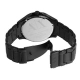 Armani Exchange Hampton Chronograph Black Dial Black Steel Strap Watch For Men - AX2104