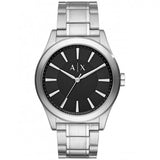 Armani Exchange Nico Analog Black Dial Silver Steel Strap Watch For Men - AX2320