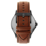 Armani Exchange Hampton Chronograph Grey Dial Brown Leather Strap Watch For Men - AX2414