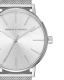 Armani Exchange Lola Analog Silver Dial Silver Mesh Strap Watch For Women - AX5535