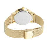 Armani Exchange Lola Analog Gold Dial Gold Mesh Strap Watch For Women - AX5536