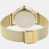 Armani Exchange Lola Analog Gold Dial Gold Mesh Strap Watch For Women - AX5536