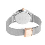 Armani Exchange Lola Analog White Dial Silver Mesh Strap Watch For Women - AX5537