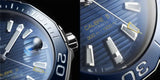 Tag Heuer Aquaracer Calibre 5 Blue Dial Silver Steel Strap Watch for Men - WAY201B.BA0927