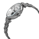 Emporio Armani Gianni T-Bar Automatic Silver Dial Silver Steel Strap Watch For Women - AR60022
