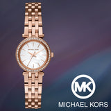 Michael Kors Darci Analog Mother of Pearl Dial Rose Gold Steel Strap Watch For Women - MK3832