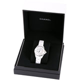 Chanel J12 Ceramic White Dial White Steel Strap Watch for Women - J12 H0968