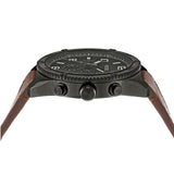 Fossil Brox Multifunction Grey Dial Brown Leather Strap Watch for Men - BQ2800