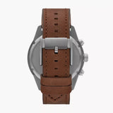 Fossil Brox Multifunction Green Dial Brown Leather Strap Watch for Men - BQ2801