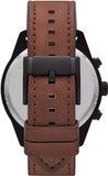 Fossil Brox Multifunction Brown Dial Brown Leather Strap Watch for Men - BQ2802