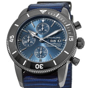 Breitling Superocean Heritage Chronograph 44 Outerknown Blue Dial Blue NATO Strap Watch for Men - M133132A1C1W1