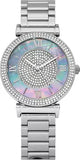 Michael Kors Caitlin Crystal Dial Silver Steel Strap Watch for Women - MK3331