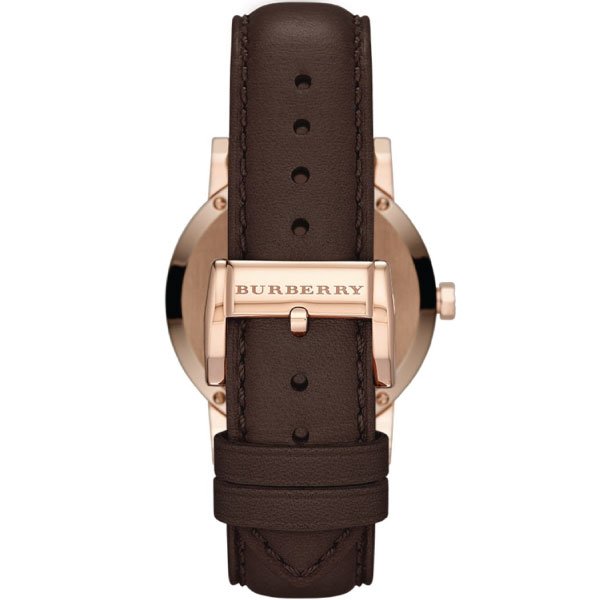 Burberry The City Brown Dial Brown Leather Strap Watch for Men - BU901
