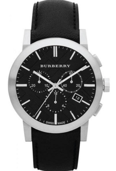 BURBERRY アナログ腕時計 ブラック BURBERRY BU1563 Watch Chronograph Black Rare Used From Japan Check