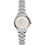 Burberry The Classic Silver Dial Silver Steel Strap Watch for Women - BU10108
