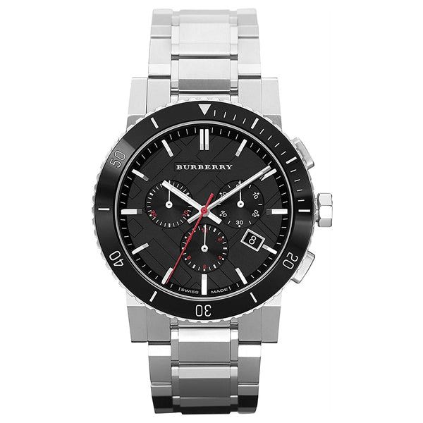 M*m様 時計メンズ　Burberry バーバリー　腕時計 BU9380 Burberry The City Black Dial Silver Steel Strap Watch for Men