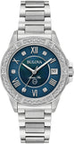 Bulova Marine Star Blue Dial Silver Steel Strap Watch for Women - 96R215