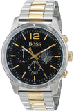 Hugo Boss Professional Black Dial Two Tone Steel Strap Watch for Men - 1513529