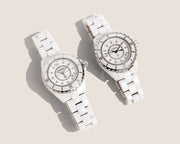 Chanel J12 Quartz White Dial White Steel Strap Watch for Women - J12 H5698