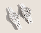 Chanel J12 Quartz White Dial White Steel Strap Watch for Women - J12 H5698