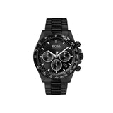 Hugo Boss Hero Black Dial Black Steel Strap Watch for Men - 1513754