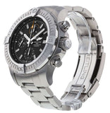 Breitling Avenger Chronograph 45mm Black Dial Silver Steel Strap Watch for Men - A13317101B1A1