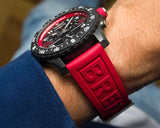 Breitling Endurance Pro Ironman Red Dial Red Rubber Strap Watch for Men - X823109A1K1S1