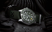 Breitling Superocean Automatic 44mm Outerknown Green Dial Green Nylon Strap Watch for Men - A17367A11L1W1