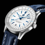 Breitling Navitimer Automatic 41mm White Dial Blue Leather Strap Watch for Men - A173263A1G1P1