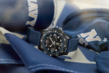 Breitling Endurance Pro United States Naval Academy Black Dial Blue Rubber Strap Watch for Men - X823103C1B1S1