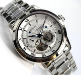 Bulova BVA Series Dual Aperture Silver Dial Silver Steel Strap Watch for Men - 96A118