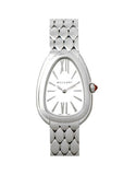 Bvlgari Serpenti Seduttori Quartz White Dial Silver Steel Strap Watch for Women - SERPENTI103141