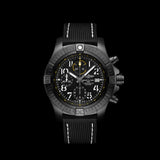 Breitling Avenger Chronograph 45mm Night Mission Black Dial Black Nylon Strap Watch for Men - V13317101B1X1