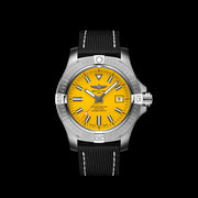 Breitling Avenger Automatic 45 Seawolf Yellow Dial Black Nylon Strap Watch for Men - A17319101I1X1