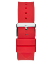 Guess Phoenix Multifunction Black Dial Red Rubber Strap Watch for Men - GW0203G5