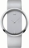 Calvin Klein Glam Transparent Dial Sky Blue Leather Strap Watch for Women - K9423193