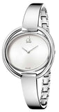 Calvin Klein Impetuous Silver Dial Silver Steel Strap Watch for Women - K4F2N116