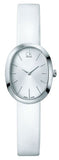 Calvin Klein Incentive White Dial White Leather Strap Watch for Women - K3P231L6