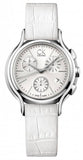 Calvin Klein Skirt White Dial White Leather Strap Watch for Women - K2U291L6