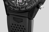 Tag Heuer Carrera Chronograph Tourbillion Titanium Carbon Black Dial Black Rubber Strap Watch for Men - CAR5A8W.FT6071