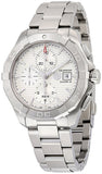 Tag Heuer Aquaracer Automatic Chronograph White Dial Silver Steel Strap Watch for Men - CAY2111.BA0927