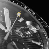 Tag Heuer Aquaracer Jam Tangan Chronograph Otomatis Black Dial Black Nylon Strap untuk Pria - CAY211A.FC6361