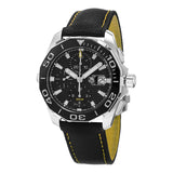 Tag Heuer Aquaracer Jam Tangan Chronograph Otomatis Black Dial Black Nylon Strap untuk Pria - CAY211A.FC6361